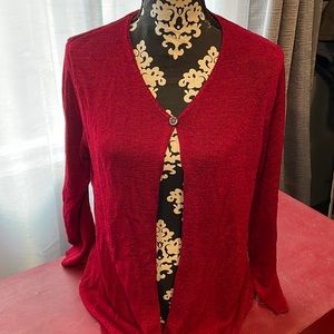 MOTHERHOOD Red One Button Cardigan Size Medium